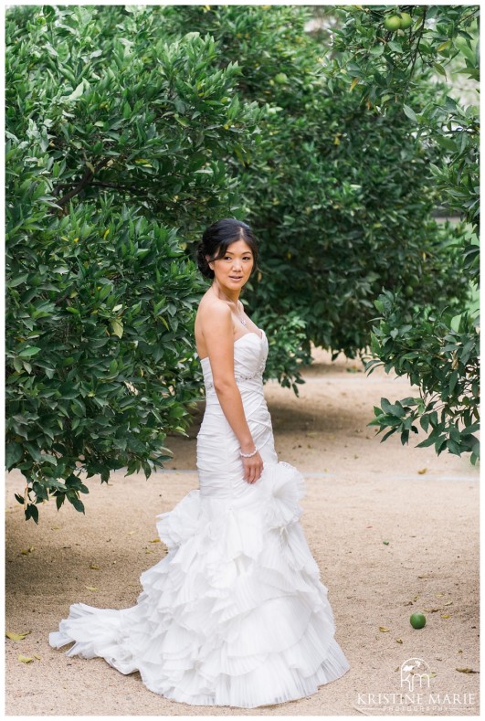 Bridal Portrait Orange Grove | California Center for the Arts Escondido Wedding Photo | © Kristine Marie Photography