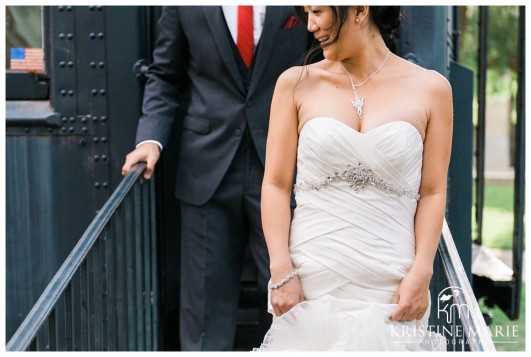 Alfred Angelo Wedding Dress | California Center for the Arts Escondido Wedding Photo | © Kristine Marie Photography