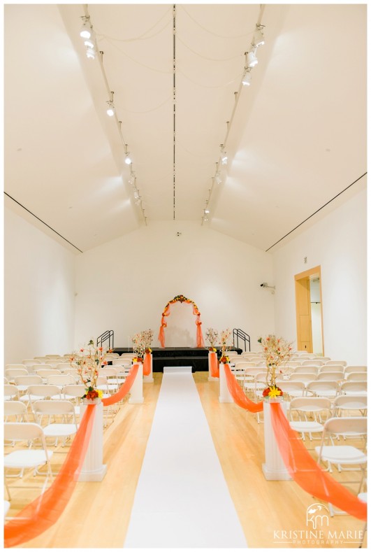 Wedding in Museum Gallery | California Center for the Arts Escondido Wedding Photo | © Kristine Marie Photography
