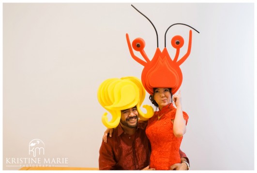 Lobster Headpiece | California Center for the Arts Escondido Wedding Photo | © Kristine Marie Photography