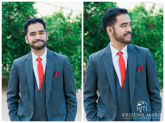 Groom Portrait | California Center for the Arts Escondido Wedding Photo | © Kristine Marie Photography