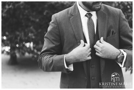 Groom in Suit and Tie | California Center for the Arts Escondido Wedding Photo | © Kristine Marie Photography