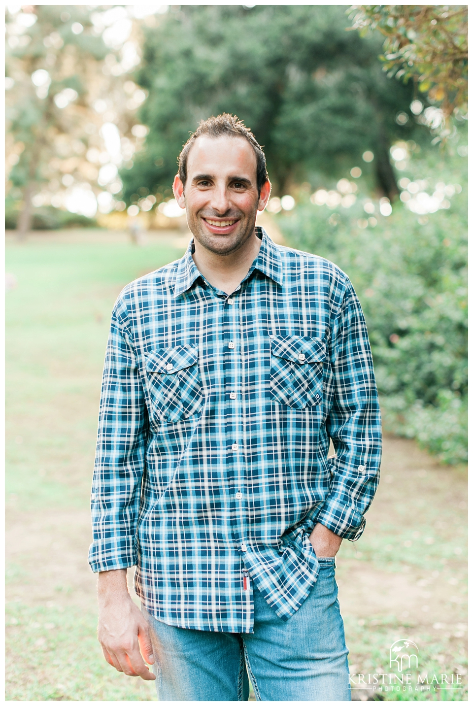 Portrait of Groom To Be | | Presidio Park Engagement Photo | San Diego Engagement Wedding Photographer | Kristine Marie Photography | © www.kristinemariephotography.com