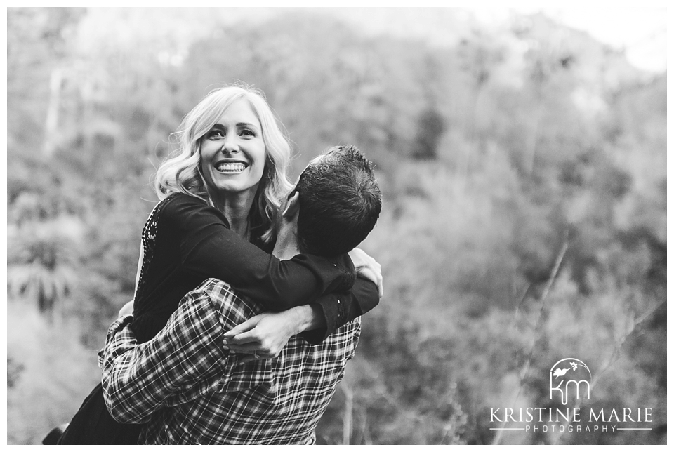 Fun Candid Photo | Presidio Park Engagement Photo | San Diego Engagement Wedding Photographer | Kristine Marie Photography | © www.kristinemariephotography.com