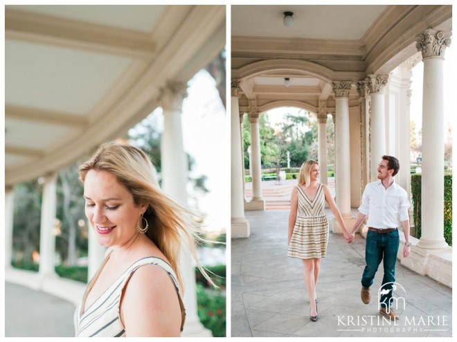 Balboa Park Engagement Photo | San Diego Engagement Wedding Photographer | Kristine Marie Photography | © www.kristinemariephotography.com