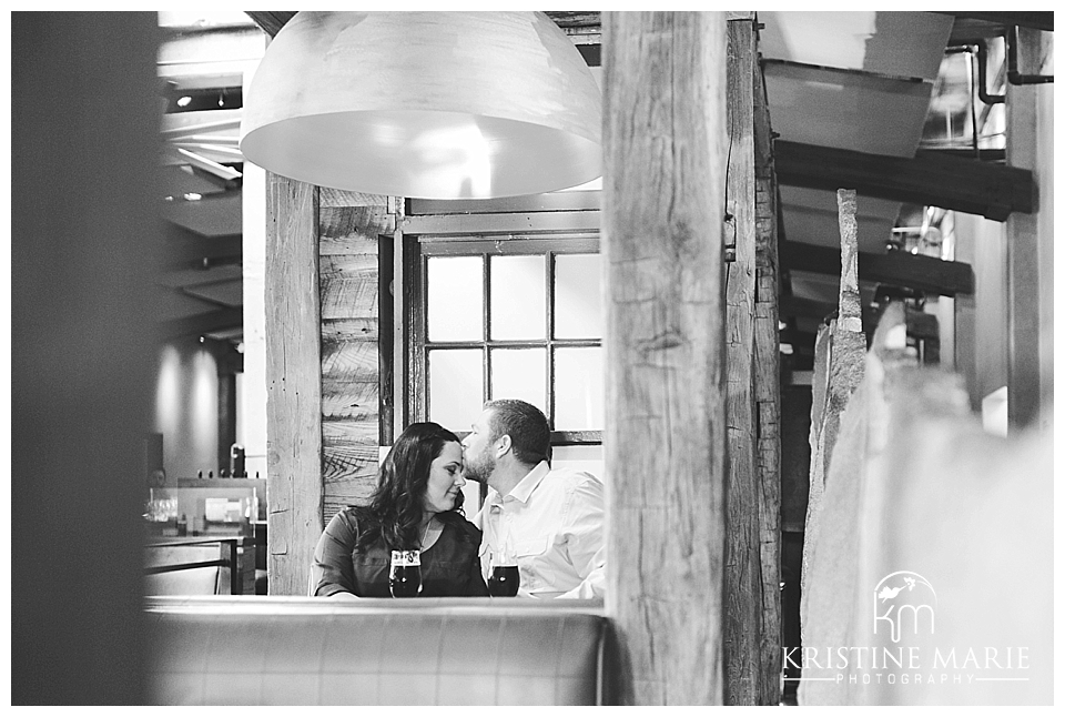 Stone Brewing Company Engagement Photo | San Diego Engagement Photographer | Kristine Marie Photography | © www.kristinemariephotography.com