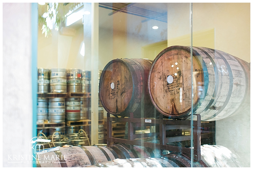 Stone Brewing Company Engagement Photo | San Diego Engagement Photographer | Kristine Marie Photography | © www.kristinemariephotography.com