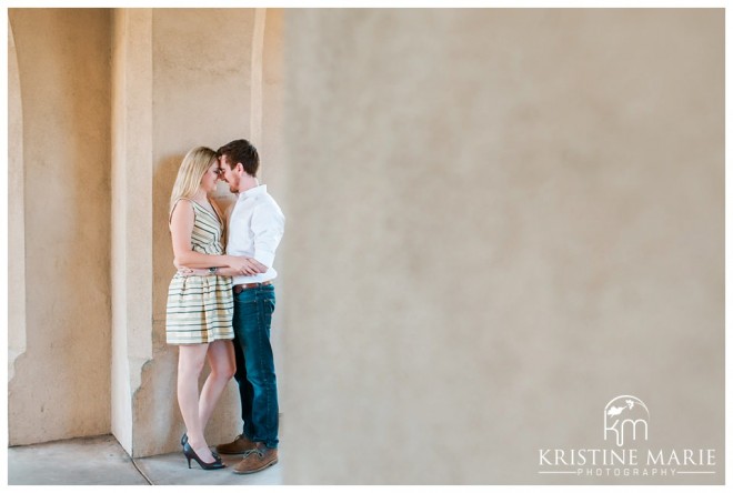 Balboa Park Engagement Photo | San Diego Engagement Wedding Photographer | Kristine Marie Photography | © www.kristinemariephotography.com