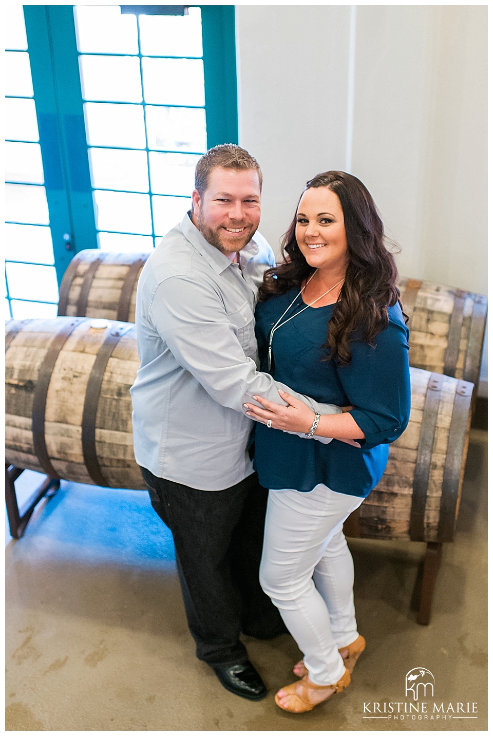 Stone Brewing Company Engagement Photo | San Diego Engagement Photographer | Kristine Marie Photography | © www.kristinemariephotography.com