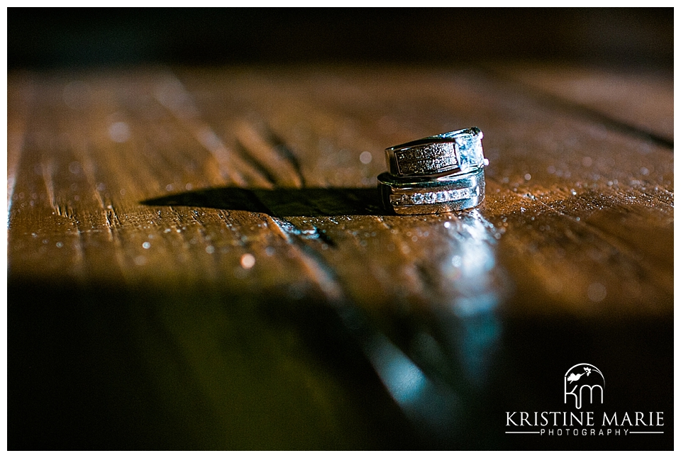 Ring Shot with Shadows and Reflection | Stone Brewing Company Engagement Photo | San Diego Engagement Photographer | Kristine Marie Photography | © www.kristinemariephotography.com