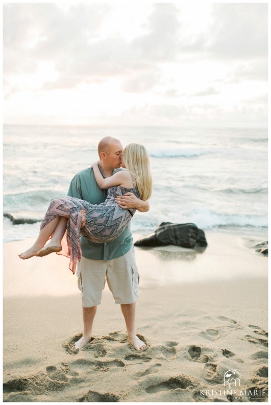 Romantic La Jolla Cove Beach Engagement Photo | San Diego Engagement Wedding Photographer | Kristine Marie Photography © www.kristinemariephotography.com (15)