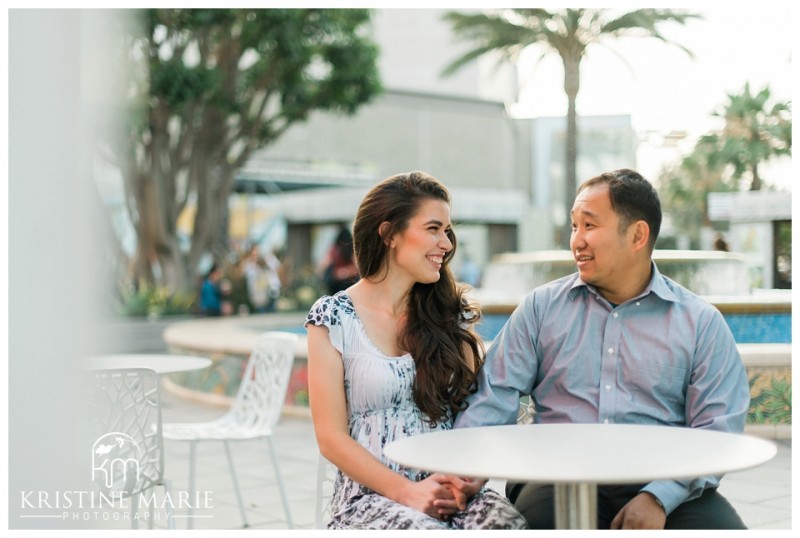 Romantic Day Date | Westfield UTC Mall Photos | La Jolla Engagement Photographer | Kristine Marie Photography © www.kristinemariephotography.com