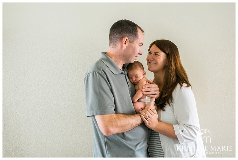 First Family Photo Newborn Portraits | | San Diego Newborn Baby Photographer | Kristine Marie Photography © www.kristinemariephotography.com