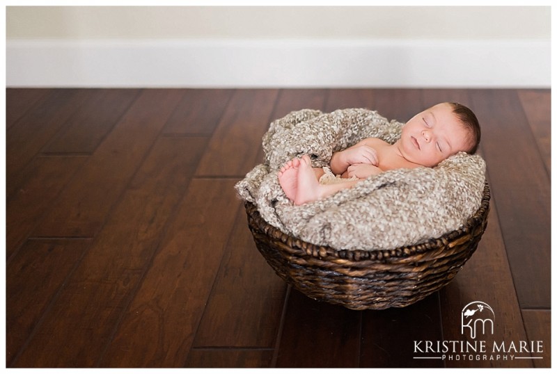 Natural Pose Newborn Baby Photo | | San Diego Newborn Baby Photographer | Kristine Marie Photography © www.kristinemariephotography.com