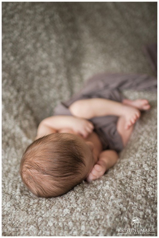 Newborn Baby Hair Photo | | San Diego Newborn Baby Photographer | Kristine Marie Photography © www.kristinemariephotography.com