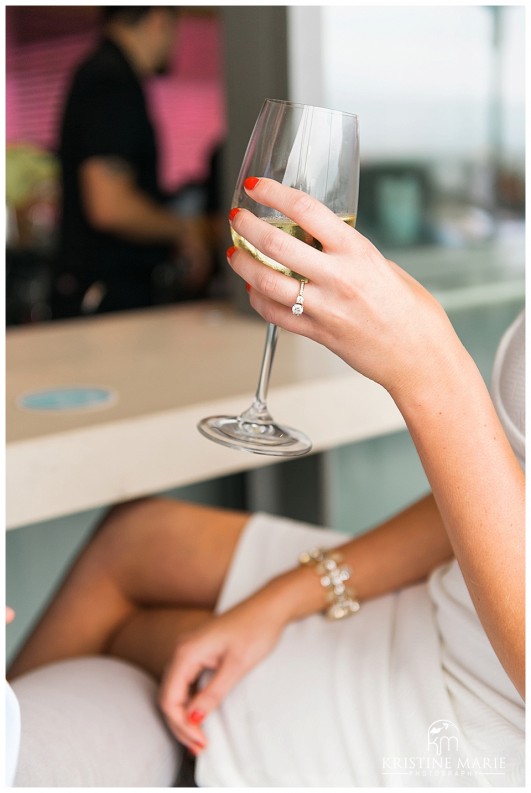 Chardonnay Gold Ring and Red Nail Polish  Pacific Beach San Diego Engagement Photographer | Kristine Marie Photography | © www.kristinemariephotography.com