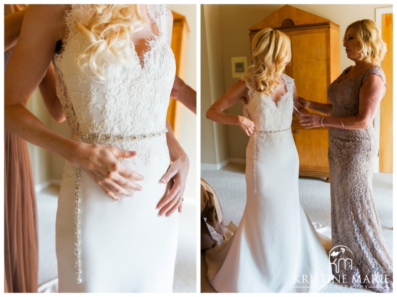 Jim Hjelm Wedding Dress | Fairbanks Ranch Country Club Wedding Photos | Kristine Marie Photography © www.kristinemariephotography.com