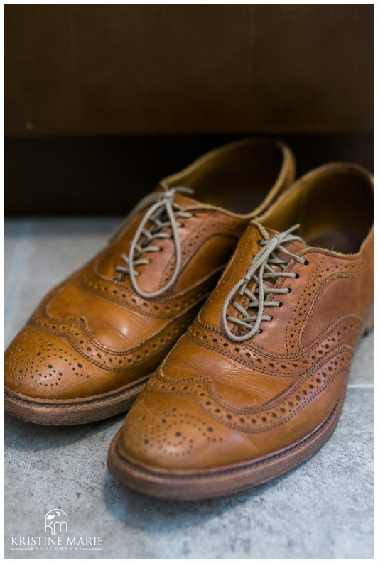 Groom's Shoes | cognac wingtips | Park Hyatt Aviara Resort Wedding | Carlsbad Wedding Photographer | Kristine Marie Photography © www.kristinemariephotography.com