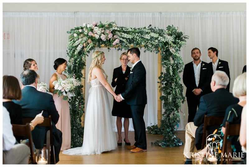 Ceremony Arch | | Magee Park Heritage Hall Wedding Carlsbad San Diego Wedding Photographer | Kristine Marie Photography | © www.kristinemariephotography.com