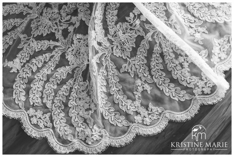 Allure wedding gown train | Scripps Seaside Forum Wedding | La Jolla San Diego Wedding Photographer | Kristine Marie Photography | © www.kristinemariephotography.com