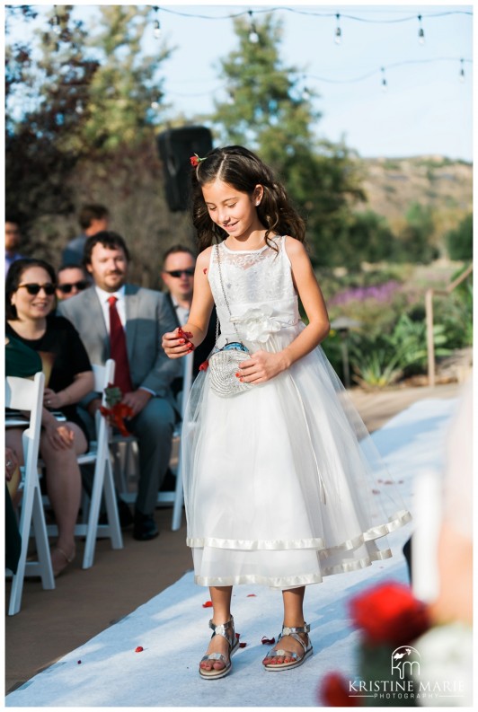 Flowergirl | Maderas Golf Club | Poway San Diego Wedding Photographer | Kristine Marie Photography | © www.kristinemariephotography.com