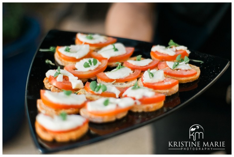 Caprese Appetizer | Maderas Golf Club | Poway San Diego Wedding Photographer | Kristine Marie Photography | © www.kristinemariephotography.com