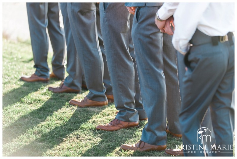 Cognac groomsmen wingtips shoes | Scripps Seaside Forum Wedding | La Jolla San Diego Wedding Photographer | Kristine Marie Photography | © www.kristinemariephotography.com