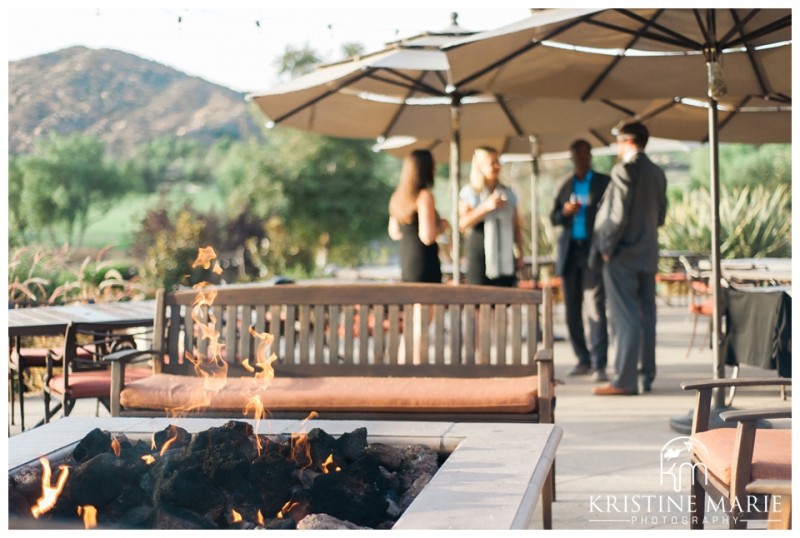 Fire Pit Cocktail Hour | Maderas Golf Club | Poway San Diego Wedding Photographer | Kristine Marie Photography | © www.kristinemariephotography.com