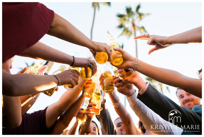 Corona Toast Tribute | Scripps Seaside Forum Wedding | La Jolla San Diego Wedding Photographer | Kristine Marie Photography | © www.kristinemariephotography.com
