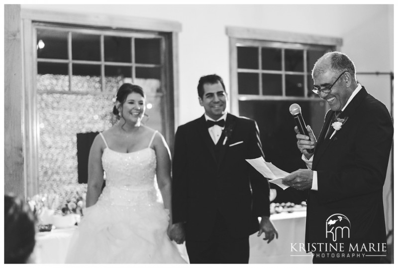 Father of Groom Speech | Maderas Golf Club | Poway San Diego Wedding Photographer | Kristine Marie Photography | © www.kristinemariephotography.com