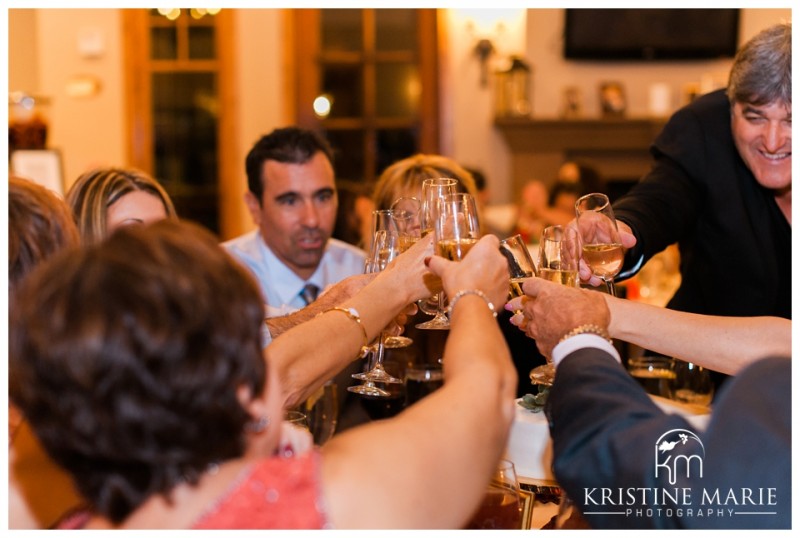 Toasts | Maderas Golf Club | Poway San Diego Wedding Photographer | Kristine Marie Photography | © www.kristinemariephotography.com