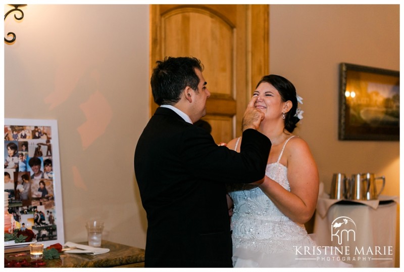 Cake Cutting | Maderas Golf Club | Poway San Diego Wedding Photographer | Kristine Marie Photography | © www.kristinemariephotography.com