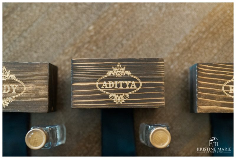 Personalized Engraved Wooden Boxes Groomsmen Gifts | Scripps Seaside Forum Wedding Photo | Beach Elegance | © Kristine Marie Photography www.kristinemariephotography.com (70)