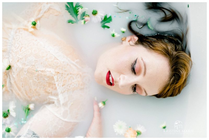 Romantic Milk Bath Photography Boudoir Session Yokosuka