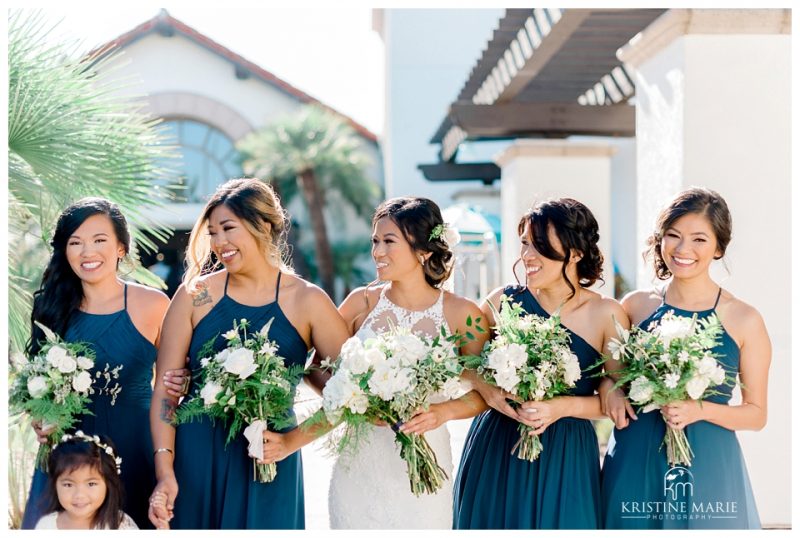 bridesmaids photo | Kona Kai Resort Wedding Picture San Diego Photographer | © Kristine Marie Photography 
