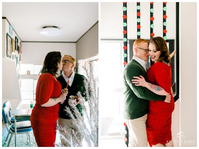 At Home Couple's Christmas Pictures | Yokosuka Family Photographer | © Kristine Marie Photography