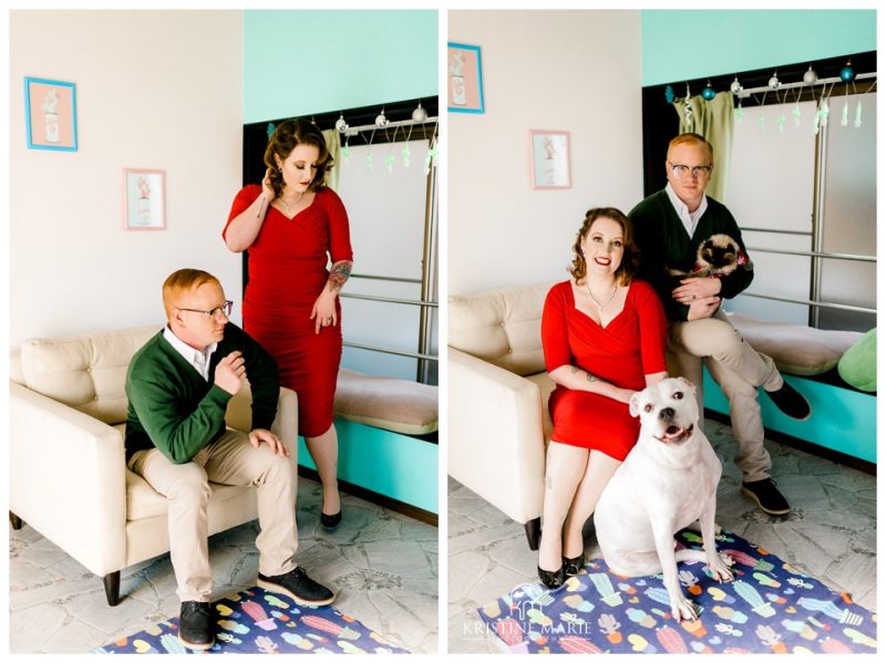 At Home Couple's Christmas Pictures | Yokosuka Family Photographer | © Kristine Marie Photography