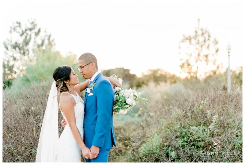 romantic bride groom photos | BRICK Liberty Station Wedding Picture San Diego Photographer | © Kristine Marie Photography 