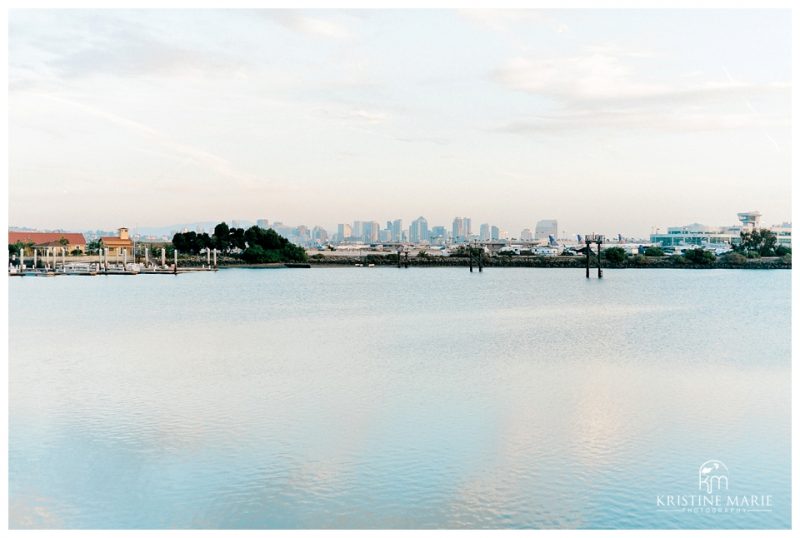 view San Diego Bay | BRICK Liberty Station Wedding Picture San Diego Photographer | © Kristine Marie Photography 