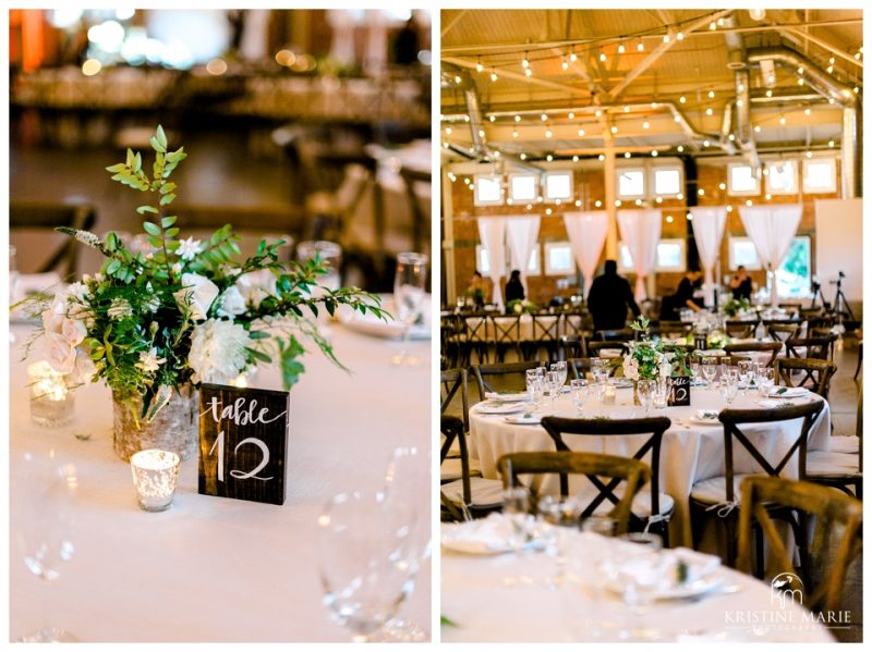 reception details | BRICK Liberty Station Wedding Picture San Diego Photographer | © Kristine Marie Photography 