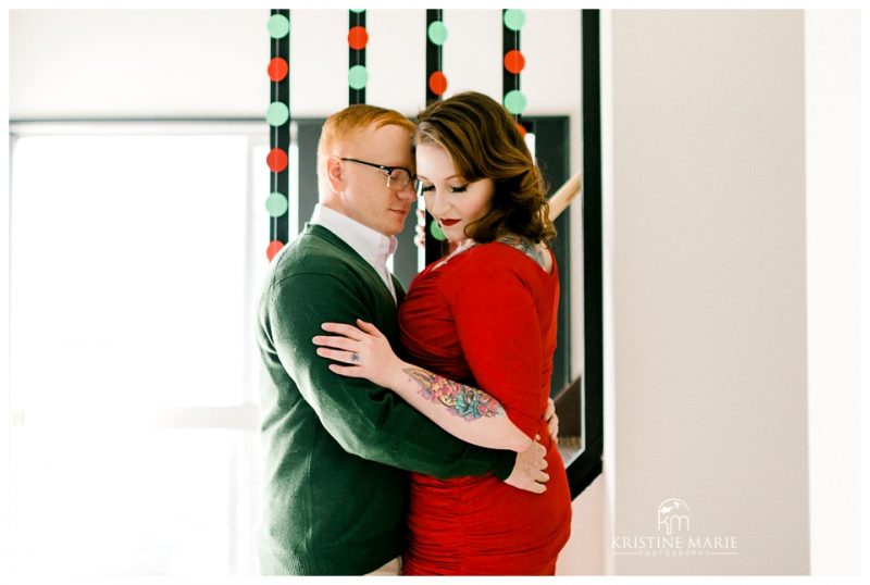 At Home Couple's Christmas Pictures | Yokosuka Family Photographer | © Kristine Marie Photography