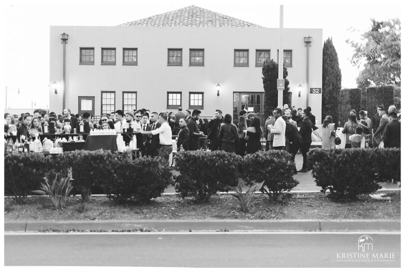 cocktail hour | BRICK Liberty Station Wedding Picture San Diego Photographer | © Kristine Marie Photography 